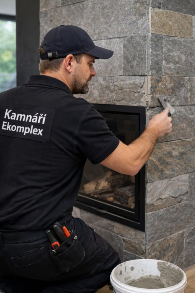 Moderní kamna – elegantní design a efektivní vytápění pro obývací pokoj.